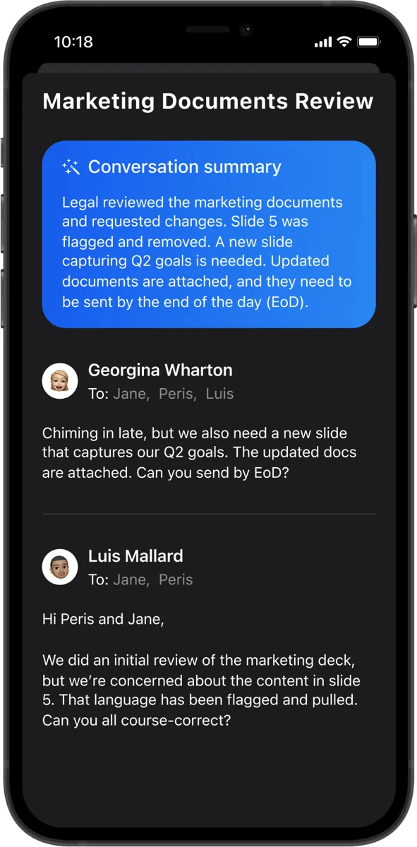 Canary Mail official product illustration showing its email interface