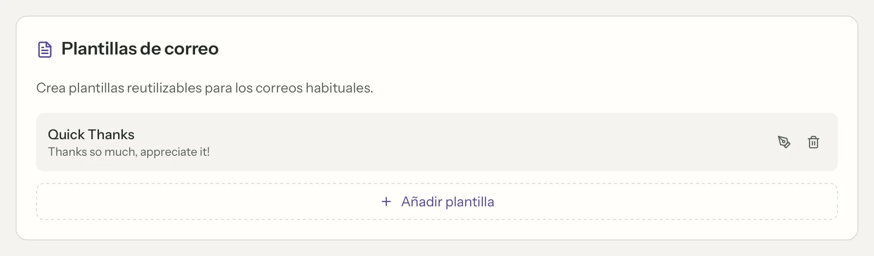 Plantillas en MailVault, de cerca