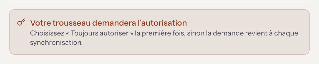 Pas de compte MailVault, dans MailVault, en gros plan