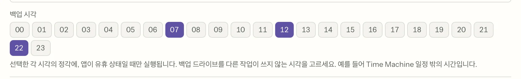 MailVault의 예약 백업, 클로즈업